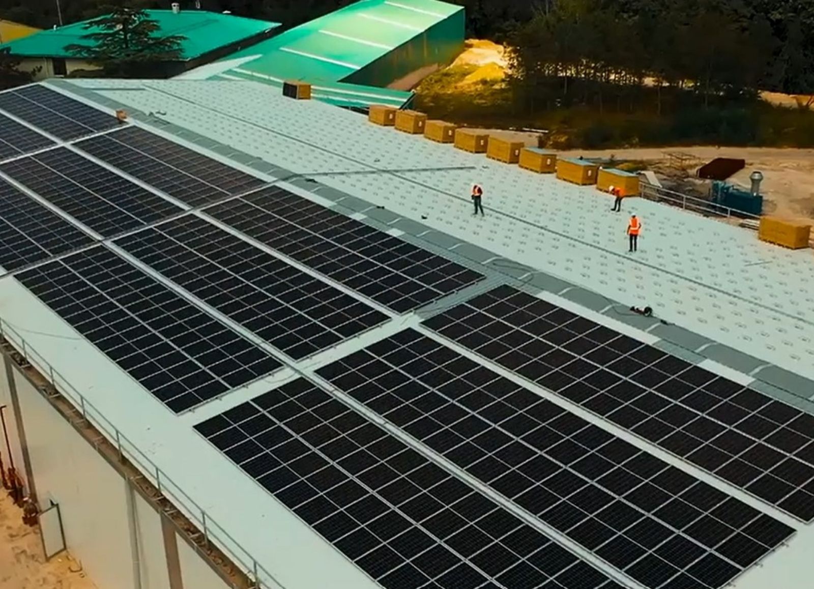 Fabrik Dach Solarkraftwerk Şile